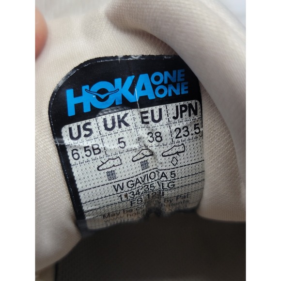Hoka One One Womens Gaviota 5 1134235 VLG Beige Running Shoes Sneakers Sz 6.5 B - Picture 8 of 10